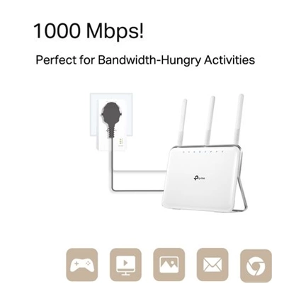 TP-LINK TL-PA7017 KIT AV1000 Powerline Adapter - Starter Kit