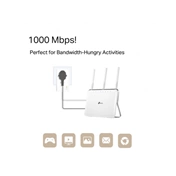 TP-LINK TL-PA7019P AV1000 Gigabit Passthrough Powerline Starter Kit