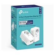 TP-LINK TL-PA7027P AV1000 2-Port Gigabit Passthrough Powerline Starter Kit
