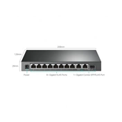 TP-LINK TL-SG1210MPE 10-Port Gigabit Desktop Easy Smart Switch with 8-Port PoE+