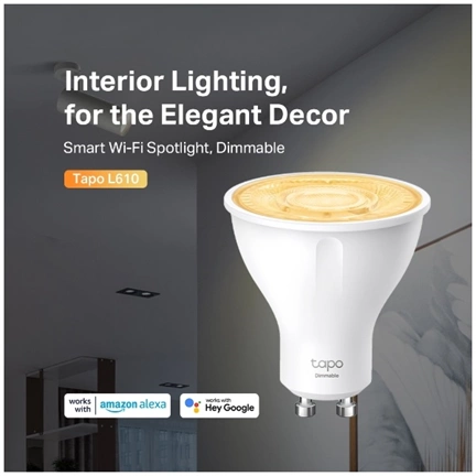 TP-LINK Tapo L610 Smart Wi-Fi Spotlight, Dimmable (2-Pack)