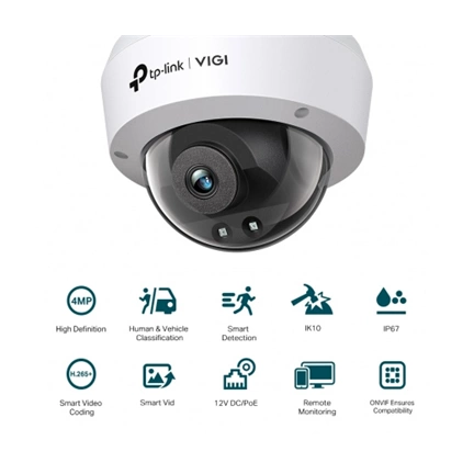 TP-LINK Vigi C240I 4MP IR Dome Network Camera (4mm)