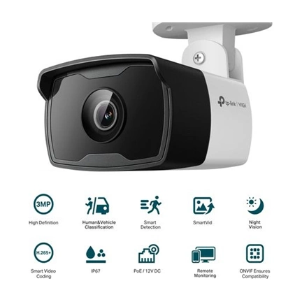 TP-LINK Vigi C330I 3MP Outdoor IR Bullet Network Camera (4mm)