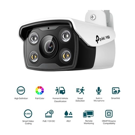 TP-LINK Vigi C330 3MP Outdoor Full-Color Bullet Network Camera (6mm)