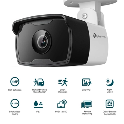 TP-LINK Vigi C340I 4MP Outdoor IR Bullet Network Camera (6mm)