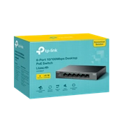 TP-Link LS106LP switch - asztali, 6 port, 10/100MB/s, 4 porton PoE