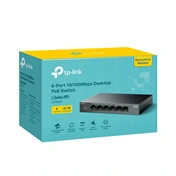TP-Link LS106LP switch - asztali, 6 port, 10/100MB/s, 4 porton PoE