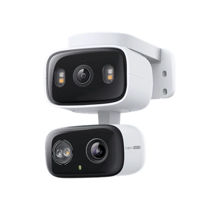 TP-Link Tapo C246D beltéri/kültéri két objektíves Pan/Tilt biztonsági kamera