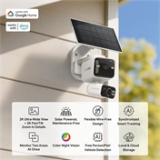 TP-Link Tapo C645D napelemes, két objektíves Pan/Tilt biztonsági kamerakészlet