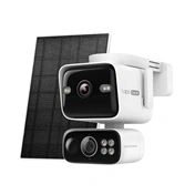 TP-Link Tapo C675D Kit napelemes, két objektíves, Pan/Tilt biztonsági kamerakészlet