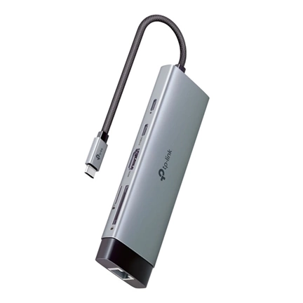 TP-Link UH9120C notebook dokkoló USB-C 100W PD, HDMI 4K@60Hz, USB-A/C 5Gbps, Gigabit Ethernet, kártyaolvasó