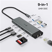 TP-Link UH9120C notebook dokkoló USB-C 100W PD, HDMI 4K@60Hz, USB-A/C 5Gbps, Gigabit Ethernet, kártyaolvasó