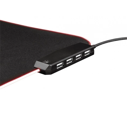 TRUST GXT 765 Glide-Flex RGB Mouse Pad with USB Hub