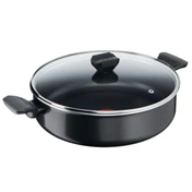 Tefal B5677253 Simply Clean red pároló serpenyő, 28 cm + fedő