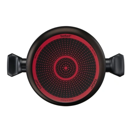 Tefal B5677253 Simply Clean red pároló serpenyő, 28 cm + fedő