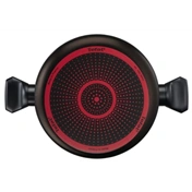 Tefal B5677253 Simply Clean red pároló serpenyő, 28 cm + fedő