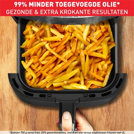 Tefal EY505815 Easy Fry & Grill 2 az 1-ben a légkeveréses fritőz fekete 4,6 l