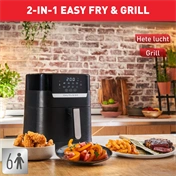 Tefal EY505815 Easy Fry & Grill 2 az 1-ben a légkeveréses fritőz fekete 4,6 l