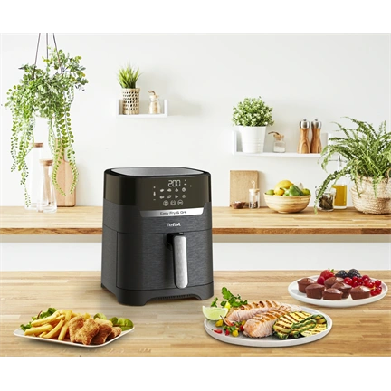 Tefal EY505815 Easy Fry & Grill 2 az 1-ben a légkeveréses fritőz fekete 4,6 l
