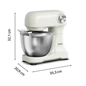 Tefal QB140AF0 Bake Easy Rise konyhai robotgép krémszínű