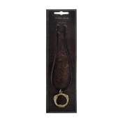 The Elder Scrolls Online Pendant "Ouroboros"  sárkányos fémdísz bőr nyakpánttal