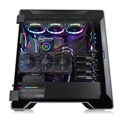 Thermaltake A500 Aluminum Tempered Glass Edition táp nélküli ATX számítógépház aluminum Thermaltake A500 Aluminum Tempered Glass Edition táp nélküli ATX számítógépház aluminum