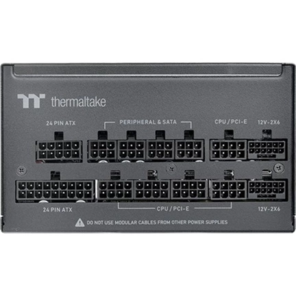 Thermaltake Toughpower PT tápegység - 80 Plus Platinum, teljesen moduláris, ATX 3.1, PCIe 5.1, 12+4pin, 1200W