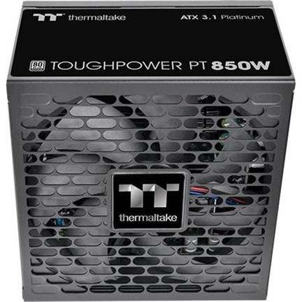 Thermaltake Toughpower PT tápegység - 80 Plus Platinum, teljesen moduláris, ATX 3.1, PCIe 5.1, 12+4pin, 850W
