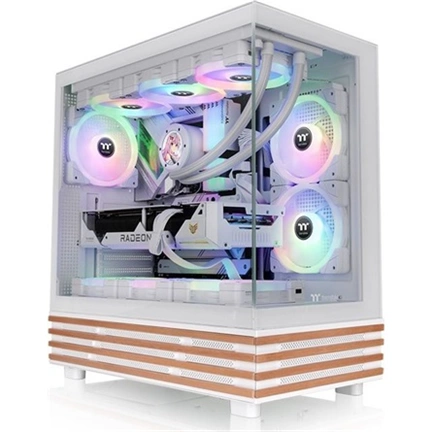 Thermaltake View 270 Plus WS ARGB Snow számítógépház - ATX, 3db ARGB Lite ventilátor