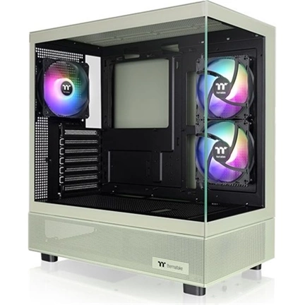 Thermaltake View 270 Plus TG ARGB Matcha Green számítógépház - ATX, 3db ARGB Lite ventilátor