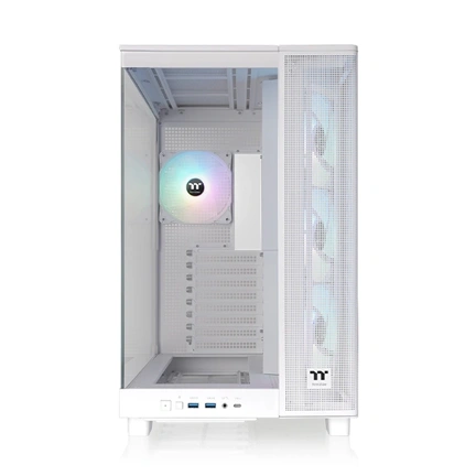 Thermaltake View 380 XL TG számítógépház - ATX, 4db ARGB Lite ventilátor, hófehér
