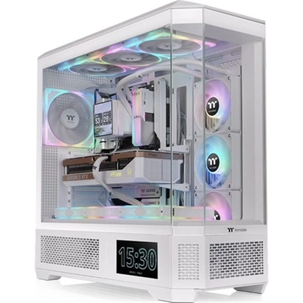 Thermaltake View 600 TG Snow számítógépház - E-ATX, 4 oldalon edzett üvegpanel
