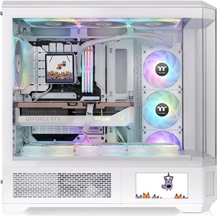 Thermaltake View 600 TG Snow számítógépház - E-ATX, 4 oldalon edzett üvegpanel