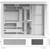 Thermaltake View 600 TG Snow számítógépház - E-ATX, 4 oldalon edzett üvegpanel