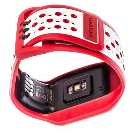 TomTom Runner Cardio GPS sportóra, fehér/piros