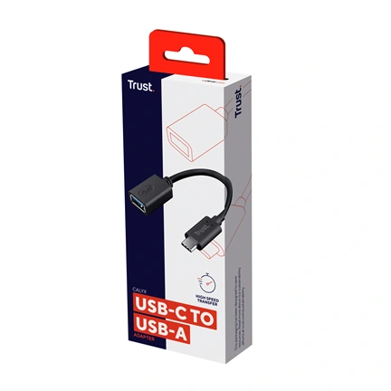Trust 20967 Calyx USB 3.2 Gen 2 10Gbps Type-C apa / Type-A anya adapterkábel