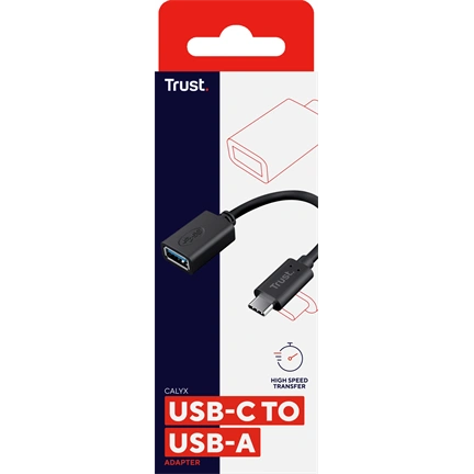 Trust 20967 Calyx USB 3.2 Gen 2 10Gbps Type-C apa / Type-A anya adapterkábel