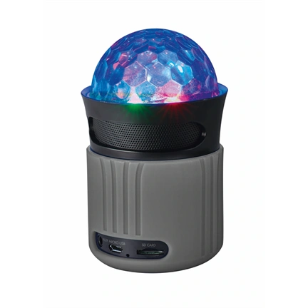 Trust 21345 Dixxo Go BT Speaker w/ party lights - grey
