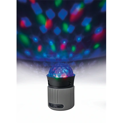 Trust 21345 Dixxo Go BT Speaker w/ party lights - grey