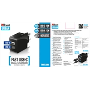 Trust 21589 Fast Dual USB-C & USB Wall Charger for phone