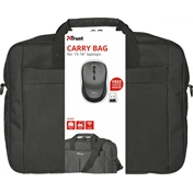 Trust 21685 Primo Laptop Bag 16 Bag with wireless mouse