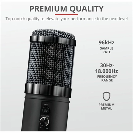 Trust 23510 Gaming GXT 256 Exxo Streaming Microphone