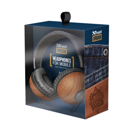 Trust 22637 Noma Headphones - denim wood