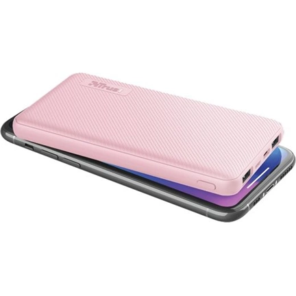 Trust Primo Ultra-Thin Powerbank 10000mAh rózsaszín