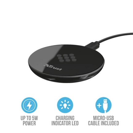 Trust 22816 Primo Wireless Charger 5W - black
