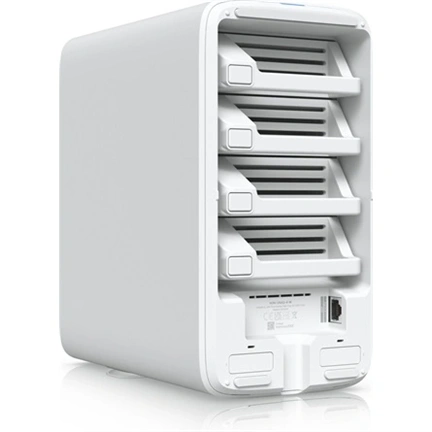 Ubiquiti UNAS 4 - NAS, 4x3,5", 2,5GbE, USB-C, PoE++ adapter, fehér