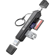 Ulanzi CR1 3-in-1 memóriakártya olvasó, USB, USB-C, microSD, SD