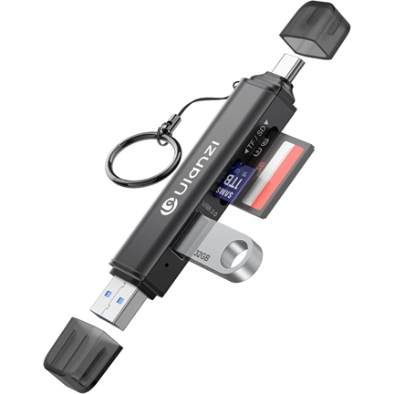Ulanzi CR1 3-in-1 memóriakártya olvasó, USB, USB-C, microSD, SD