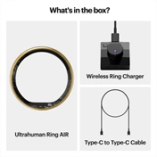 Ultrahuman Ring Air - Smart Ring, Charger, USB Cable / Size-09- Air_Arany