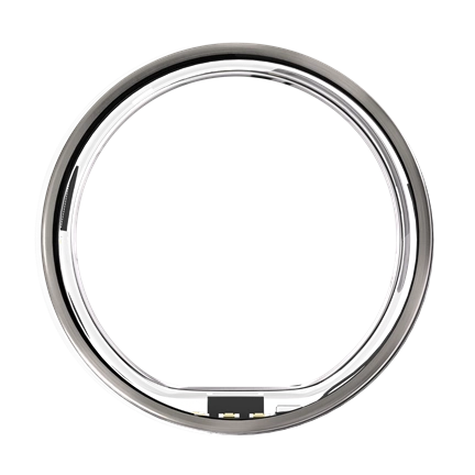 Ultrahuman Ring Air - Smart Ring, Charger, USB Cable / Size-09- Raw_Titanium